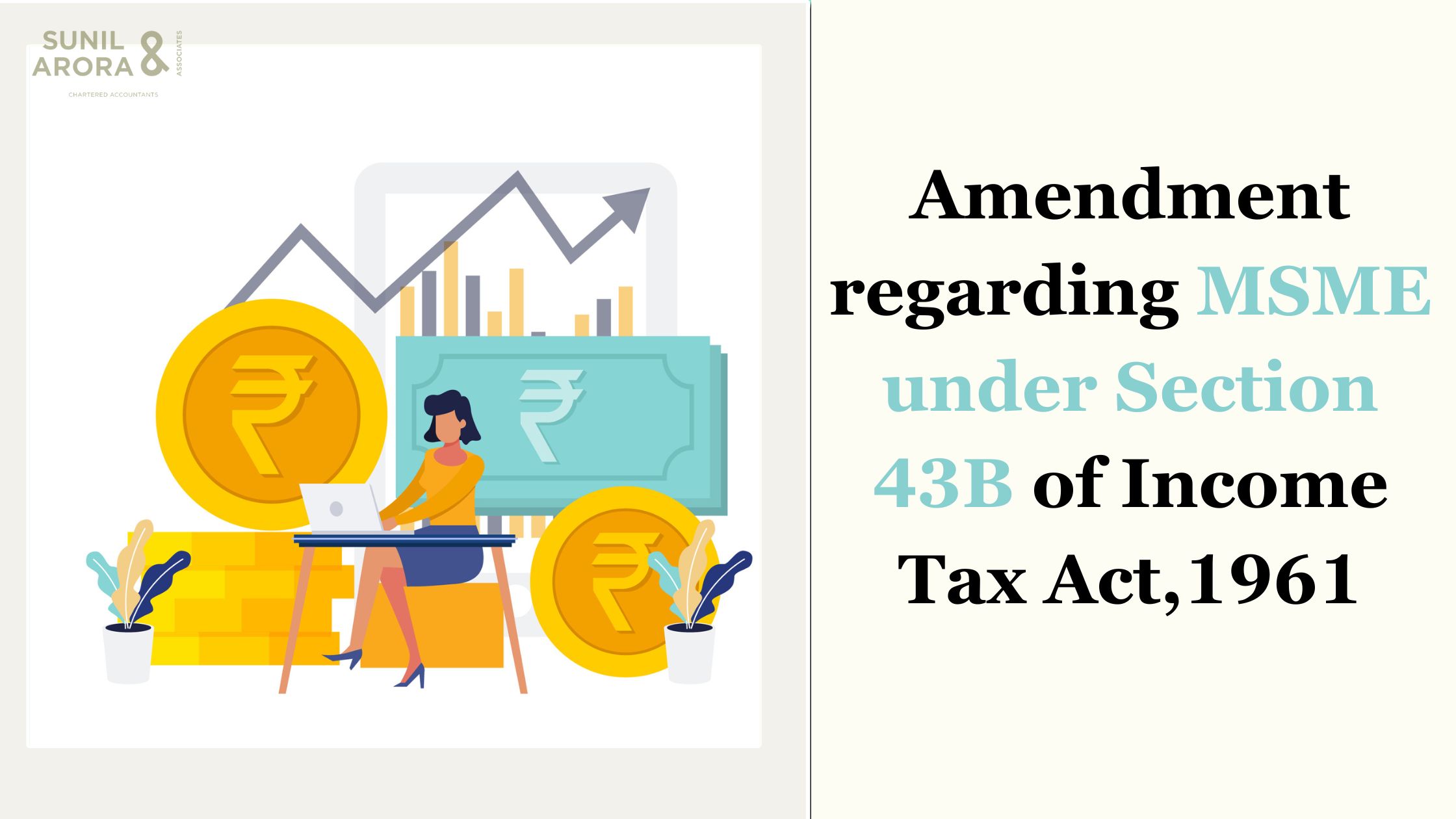 Amendment regarding MSME under Section 43B of Income Tax Act,1961